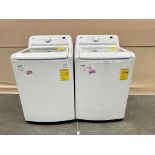 Lote de 2 lavadoras contiene: 1 Lavadora de 22 KG Marca LG, Modelo WT22WT6HK, Serie 37591, Color BL