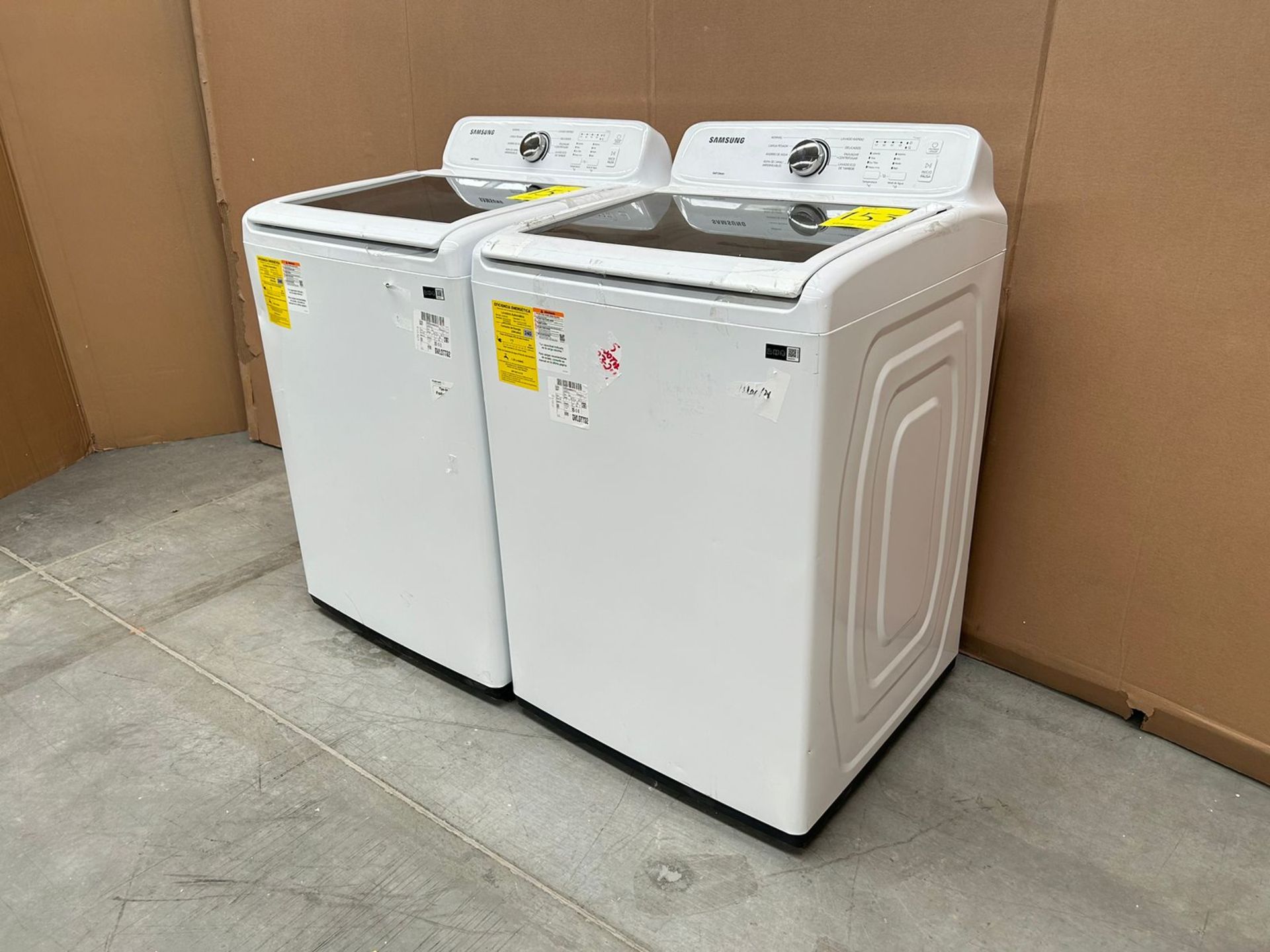 Lote de 2 lavadoras contiene: 1 Lavadora de 20 KG Marca SAMSUNG, Modelo WA20A3351GW, Serie 00285R, - Image 2 of 6