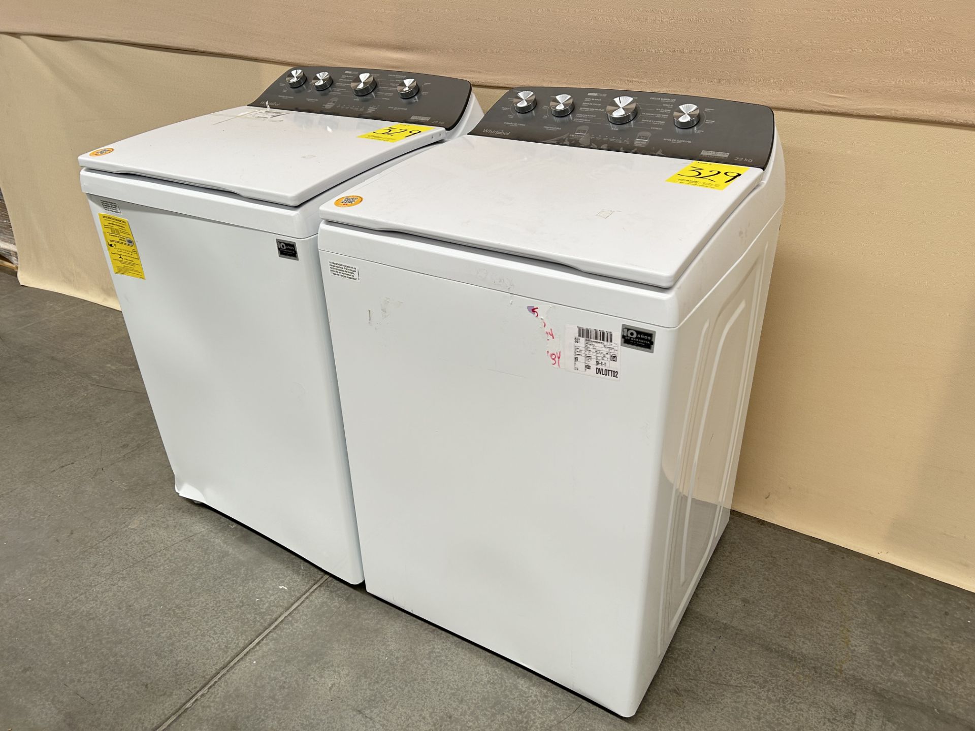 Lote de 2 lavadoras contiene: 1 Lavadora de 22 KG Marca WHIRPOOL, Modelo 8MWTW2224MPM0, Serie 71278 - Image 3 of 6