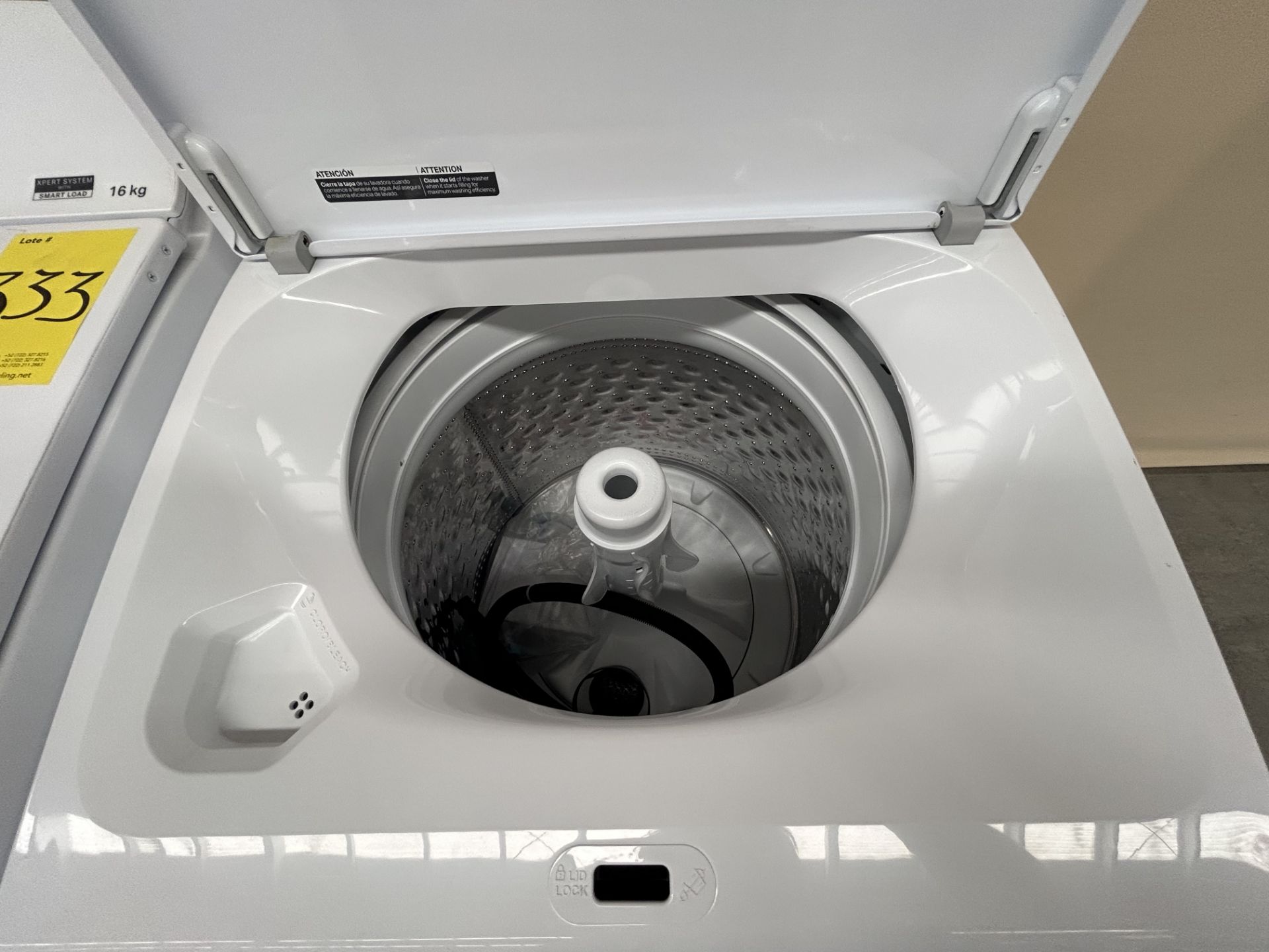 Lote de 2 lavadoras contiene: 1 Lavadora de 16 KG Marca WHIRPOOL, Modelo 8MWTW1612MJQ1, Serie 79464 - Image 4 of 6