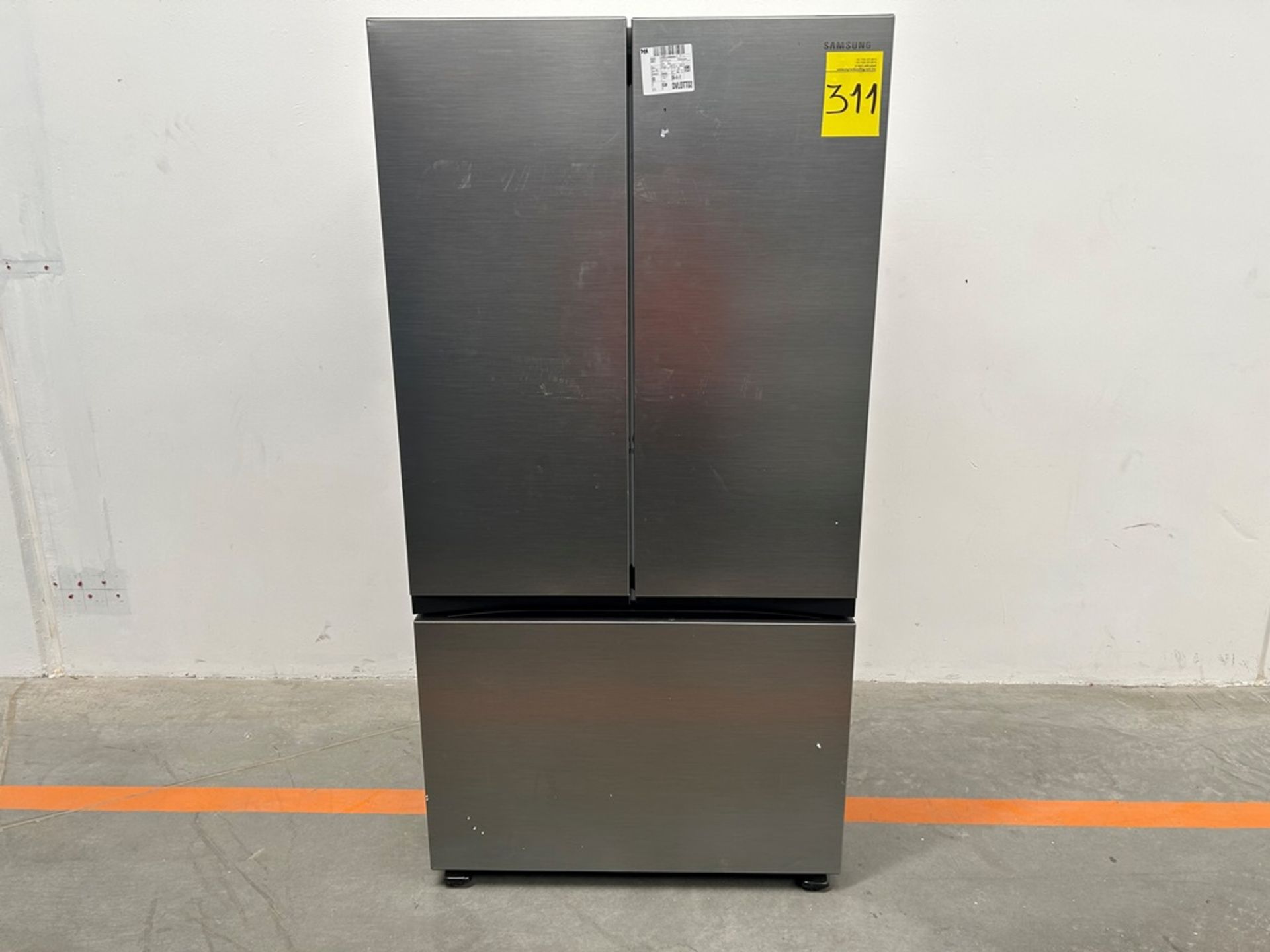 Refrigerador Marca SAMSUNG, Modelo RF32CG5A10S9, Serie 01037X, Color GRIS (