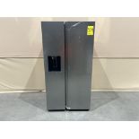 Refrigerador con dispensador de agua Marca SAMSUNG, Modelo RS27T5200S9, Serie 00143H, Color GRIS (E