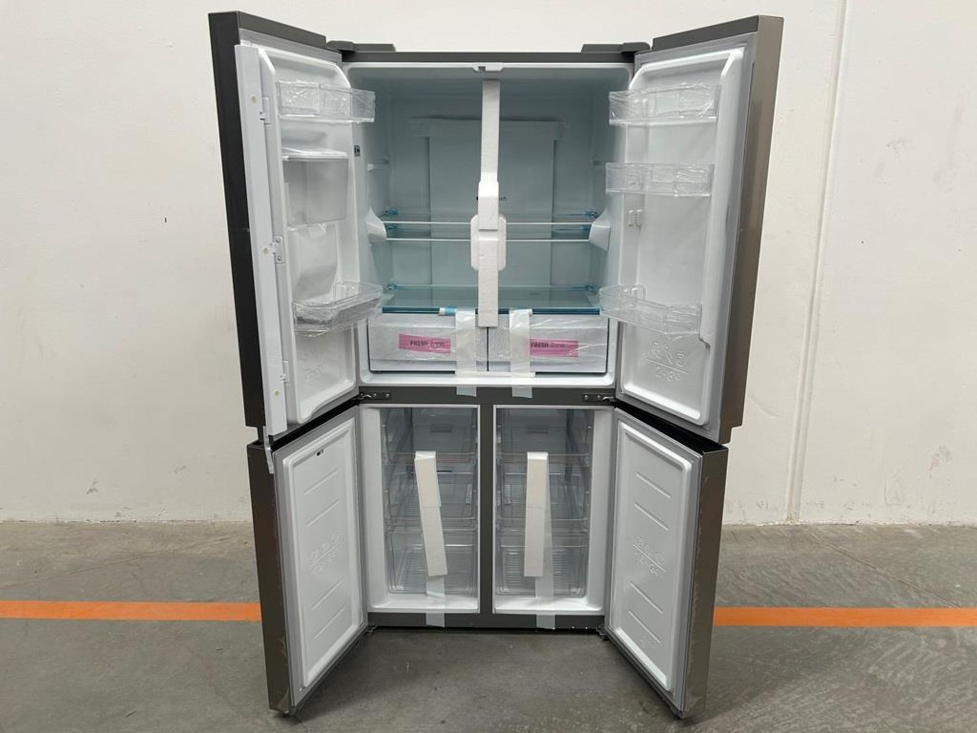 Refrigerador con dispensador de Agua Marca MABE, Modelo MTM482SENSSS0, Serie MA0225, Color GRIS (Eq - Image 4 of 11
