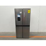 Refrigerador con dispensador de Agua Marca MABE, Modelo MTM482SENSSS0, Serie MA0225, Color GRIS (Eq