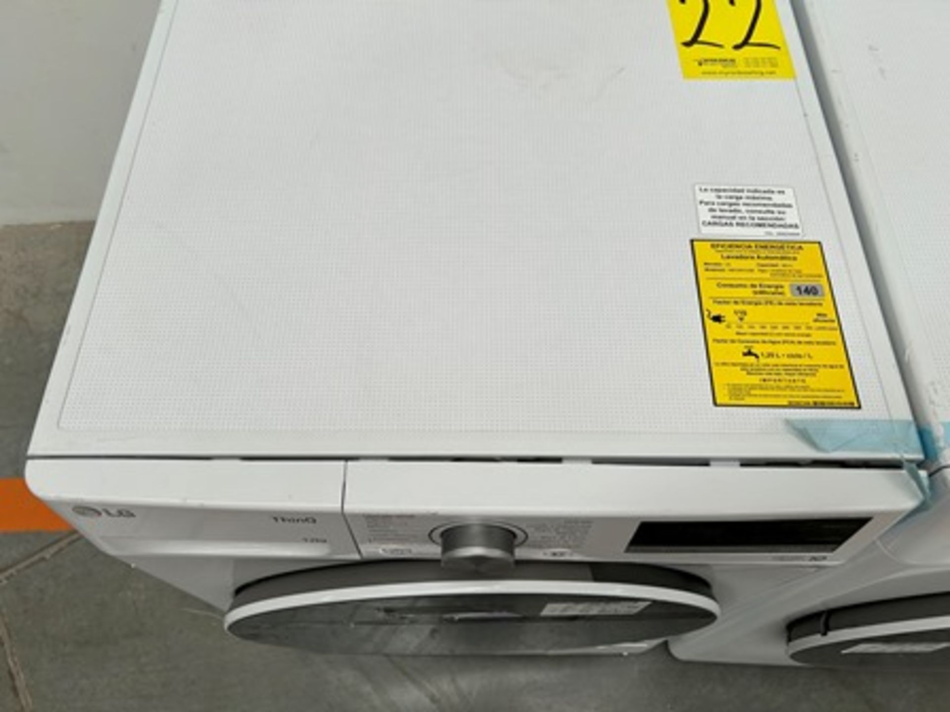 Lote de 2 lavadoras contiene: 1 Lavadora de 12 KG Marca LG, Modelo WM12WVC4S6, Serie 53874, Color B - Image 4 of 8