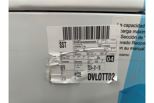 Lote de 2 lavadoras contiene: 1 Lavadora de 17 KG Marca MABE, Modelo LMA77113CBAB04, Serie S91208, - Image 9 of 10