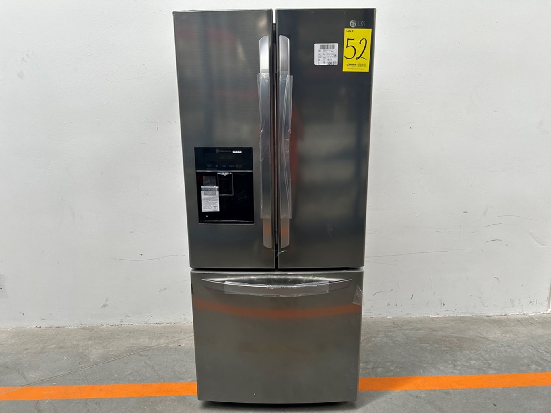(NUEVO) Refrigerador con dispensador de agua Marca LG, Modelo GM22SGPK, Serie 28061, Color GRIS