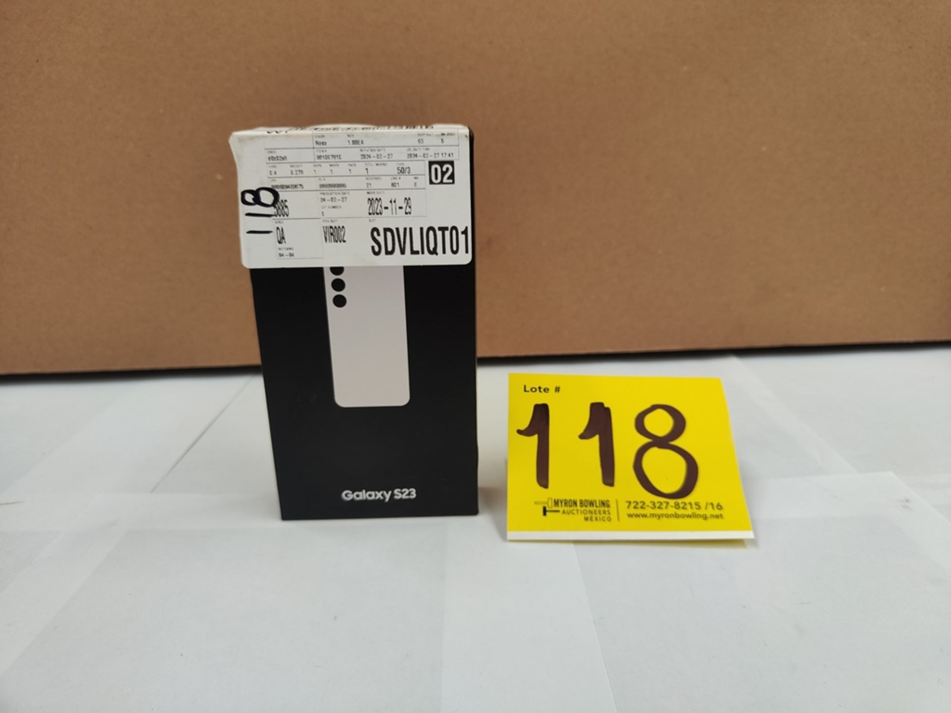 (NUEVO) Celular Marca SAMSUNG, Modelo GALAXY S23, Serie RFCWA09GCMN, con capacidad de 256 GB, RAM d