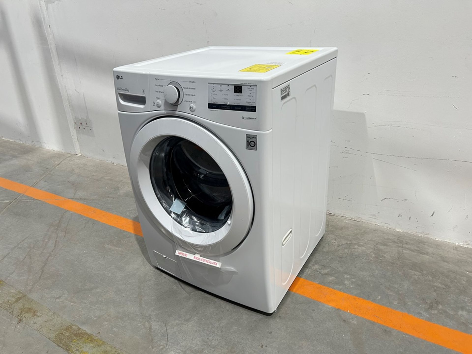 (NUEVO) Lavadora de 20 KG Marca LG, Modelo WM20WV26W, Serie 02185, Color BLANCO - Image 2 of 7