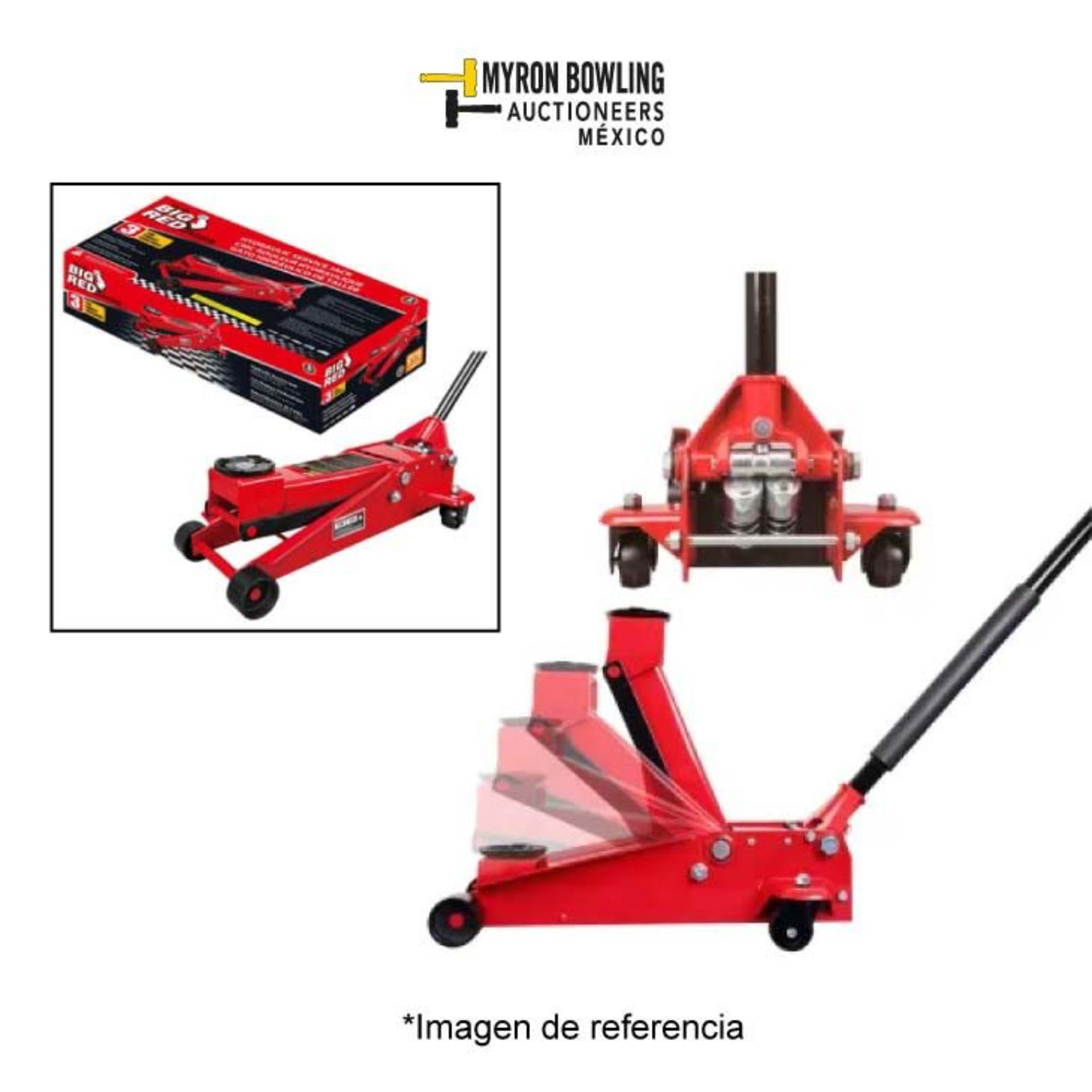 (NUEVO) Gato hidráulico de taller mecánico, de 3 toneladas, Marca TORIN BIG RED