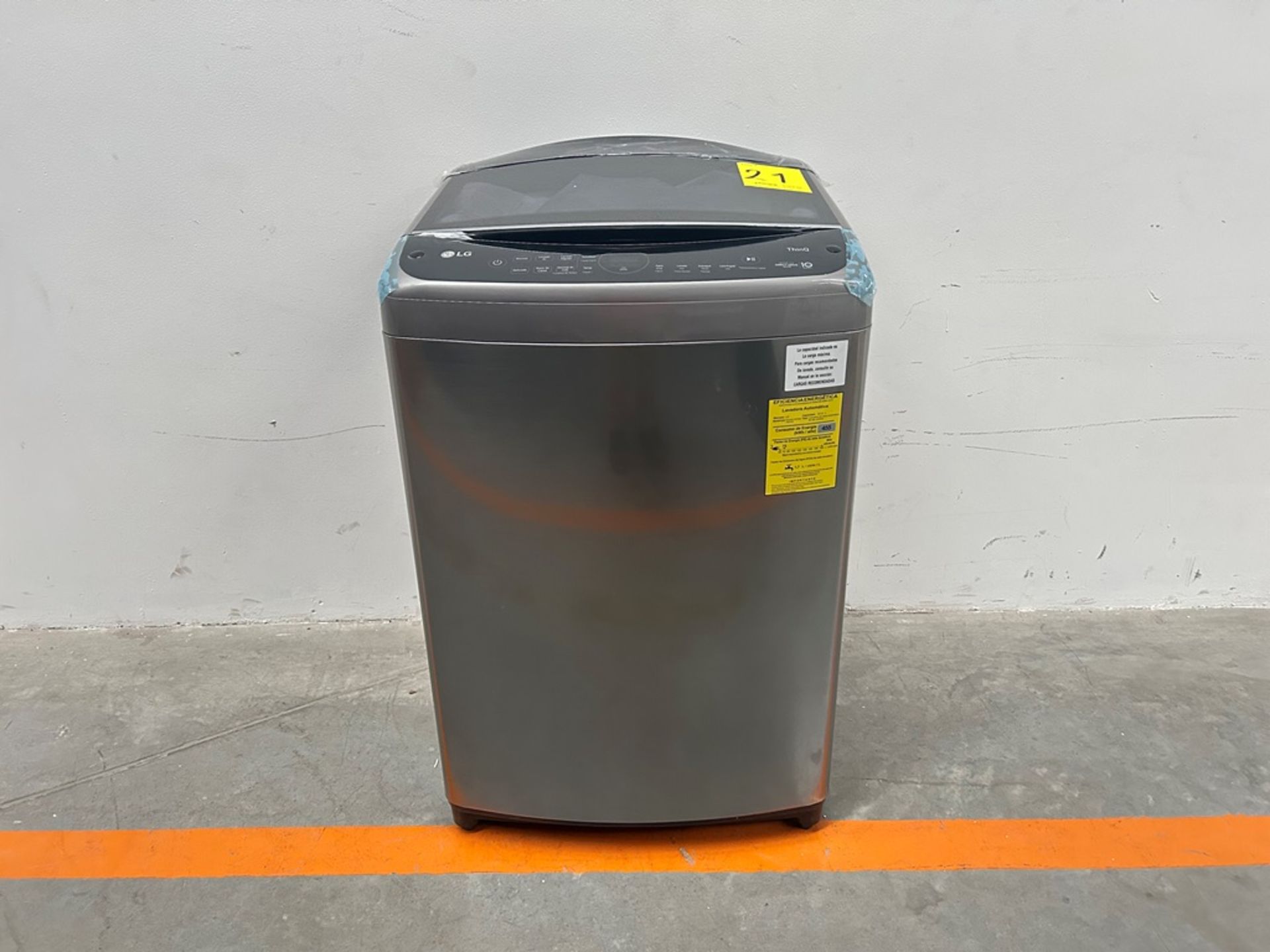 (NUEVO) Lavadora de 21 KG Marca LG, Modelo WT21VV6, Serie Z4H281, Color GRIS