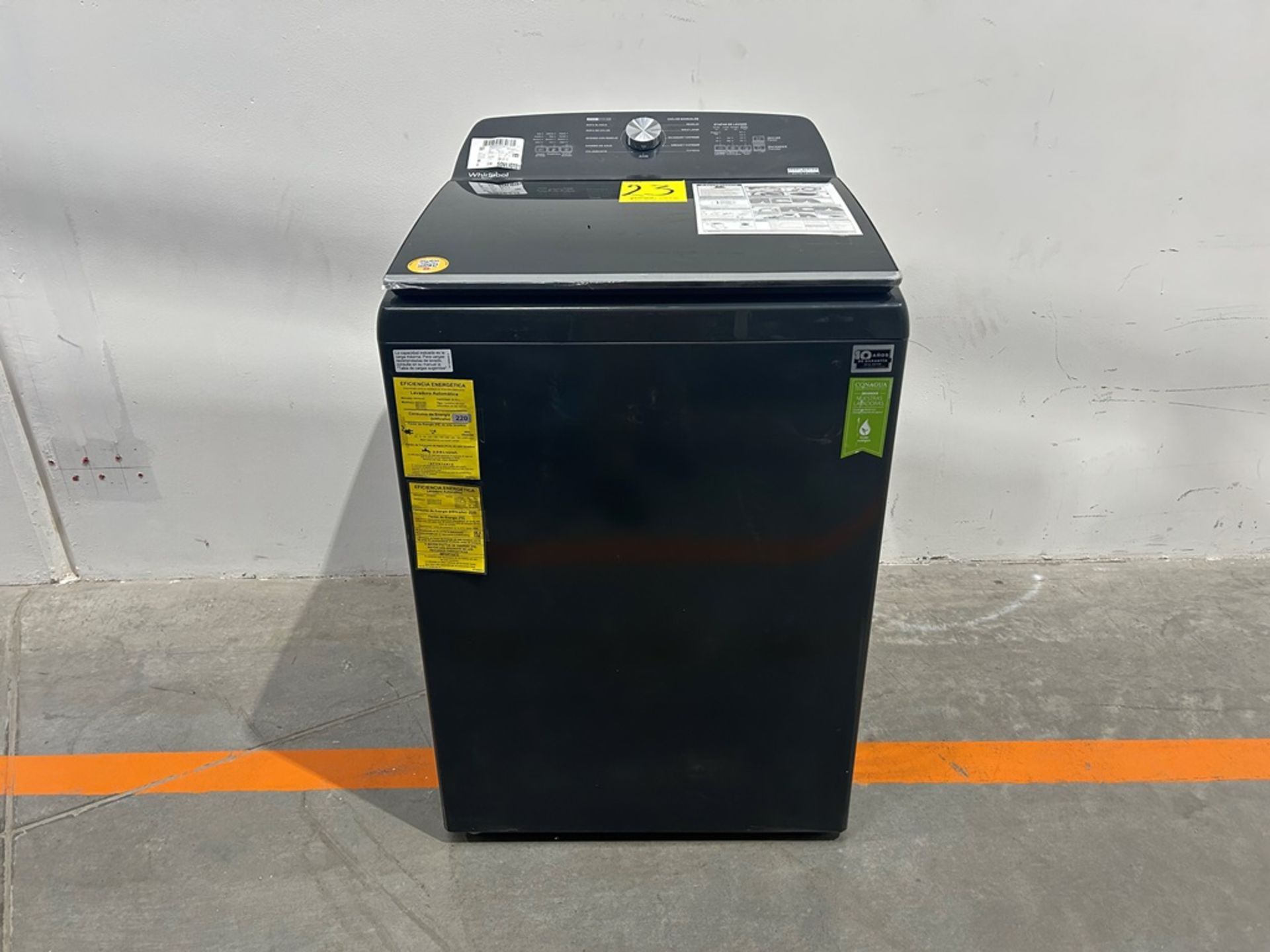 (NUEVO) Lavadora de 24 KG Marca WHIRPOOL, Modelo 8MWTWLA41WJG0, Serie 89247, Color NEGRO