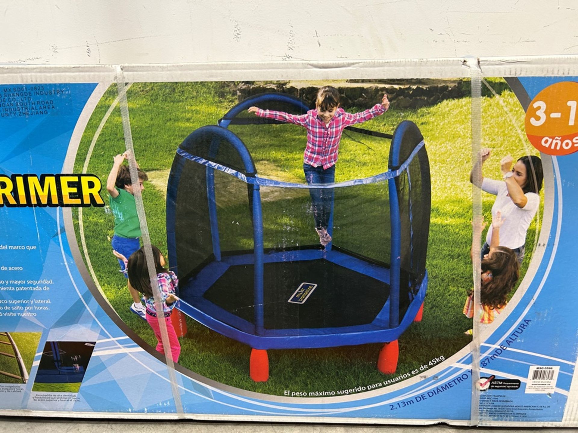 (NUEVO) Lote de 2 trampolines contiene: 1 trampolín de 2.13 m MYFIRST TRAMPOLINE; 1 trampolín de 14 - Image 5 of 11