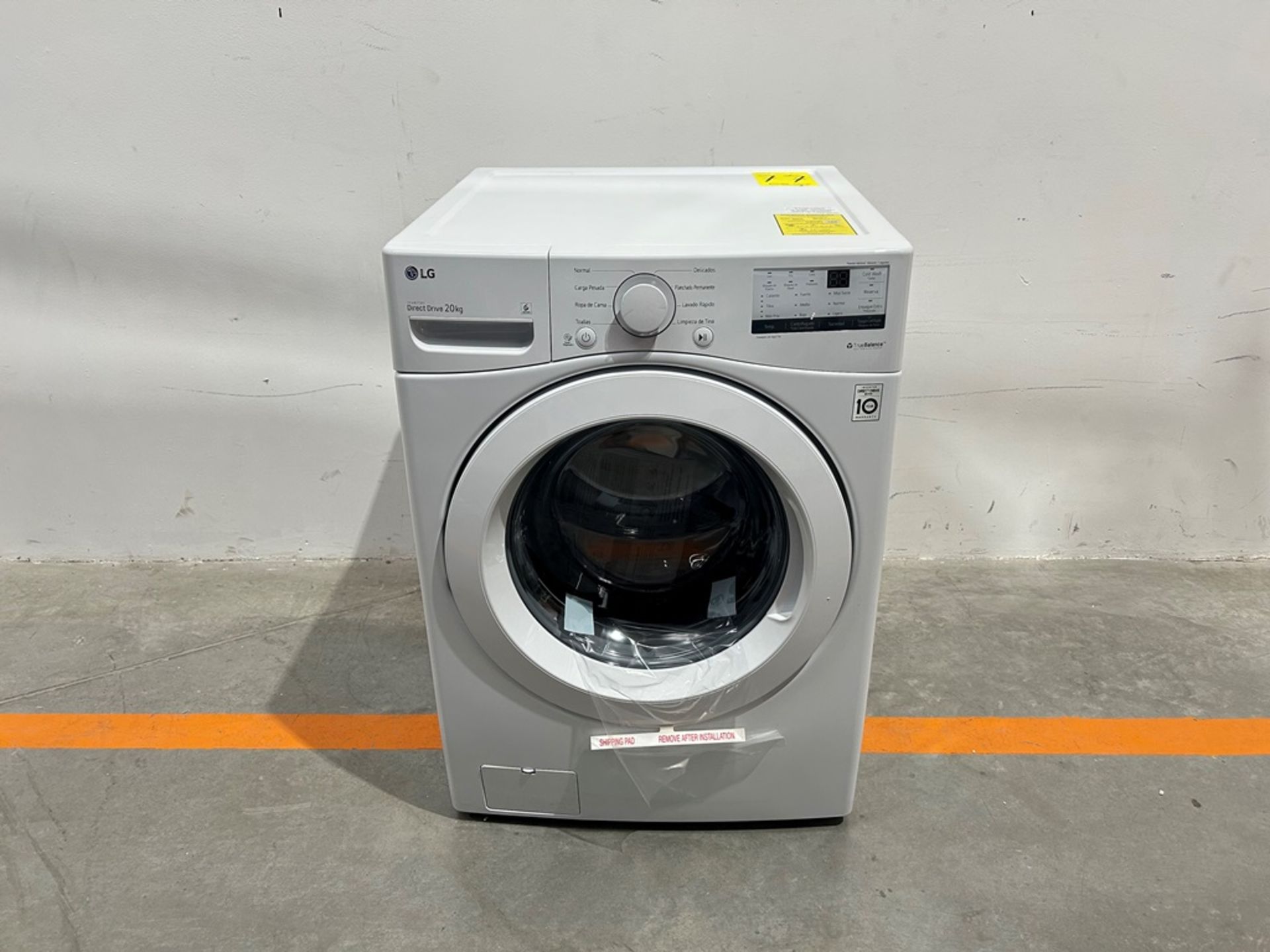 (NUEVO) Lavadora de 20 KG Marca LG, Modelo WM20WV26W, Serie 02185, Color BLANCO