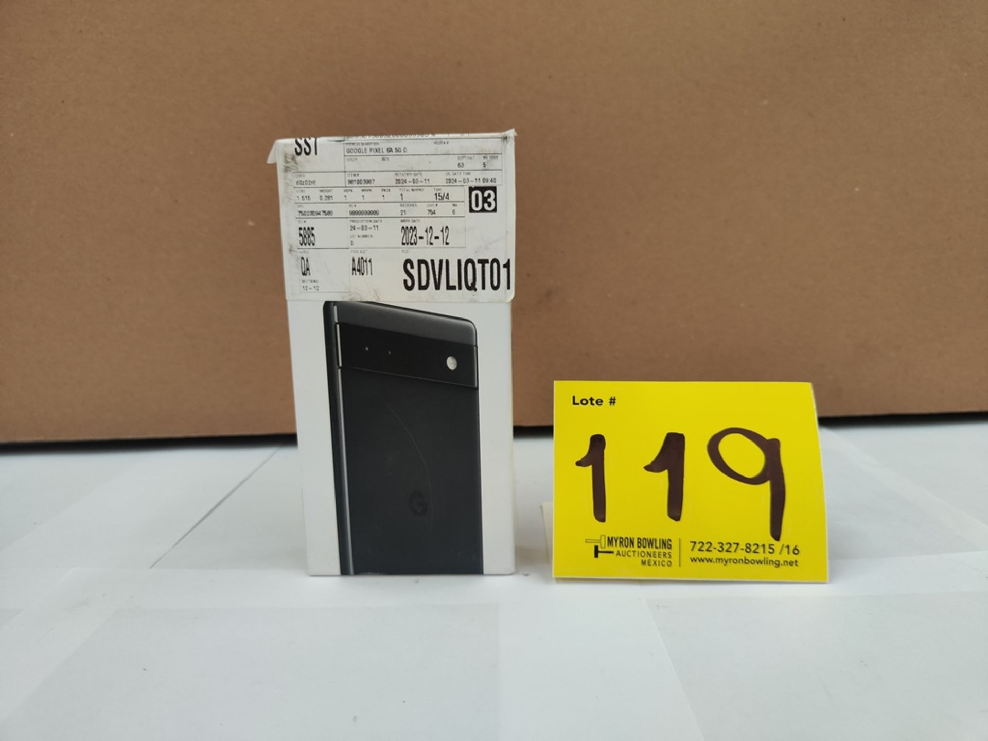 (NUEVO) Celular Marca GOGGLE, Modelo PIXEL 6A, Serie 02998, con capacidad de 128 GB, RAM (IMEI 3504