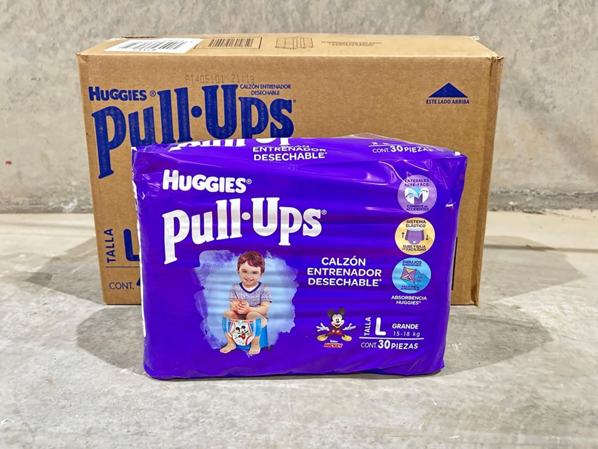 64 paquetes de Calzones entrenadores, Pull ups, Marca Huggies para niño talla L (16 Cajas/ 4 paquet - Image 6 of 18