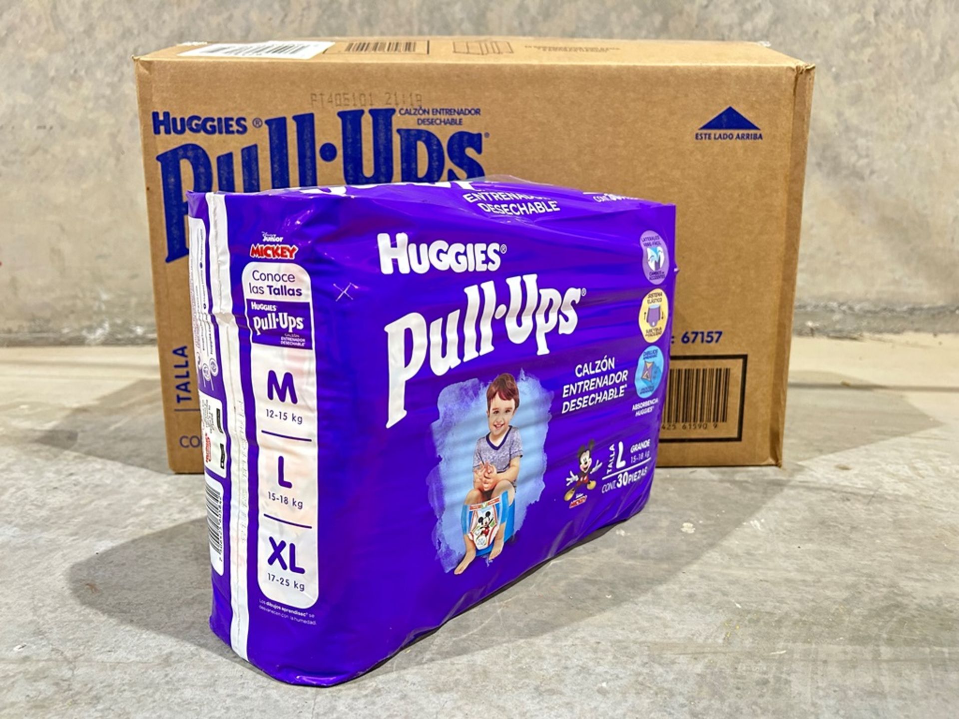 64 paquetes de Calzones entrenadores, Pull ups, Marca Huggies para niño talla L (16 Cajas/ 4 paquet - Image 7 of 20