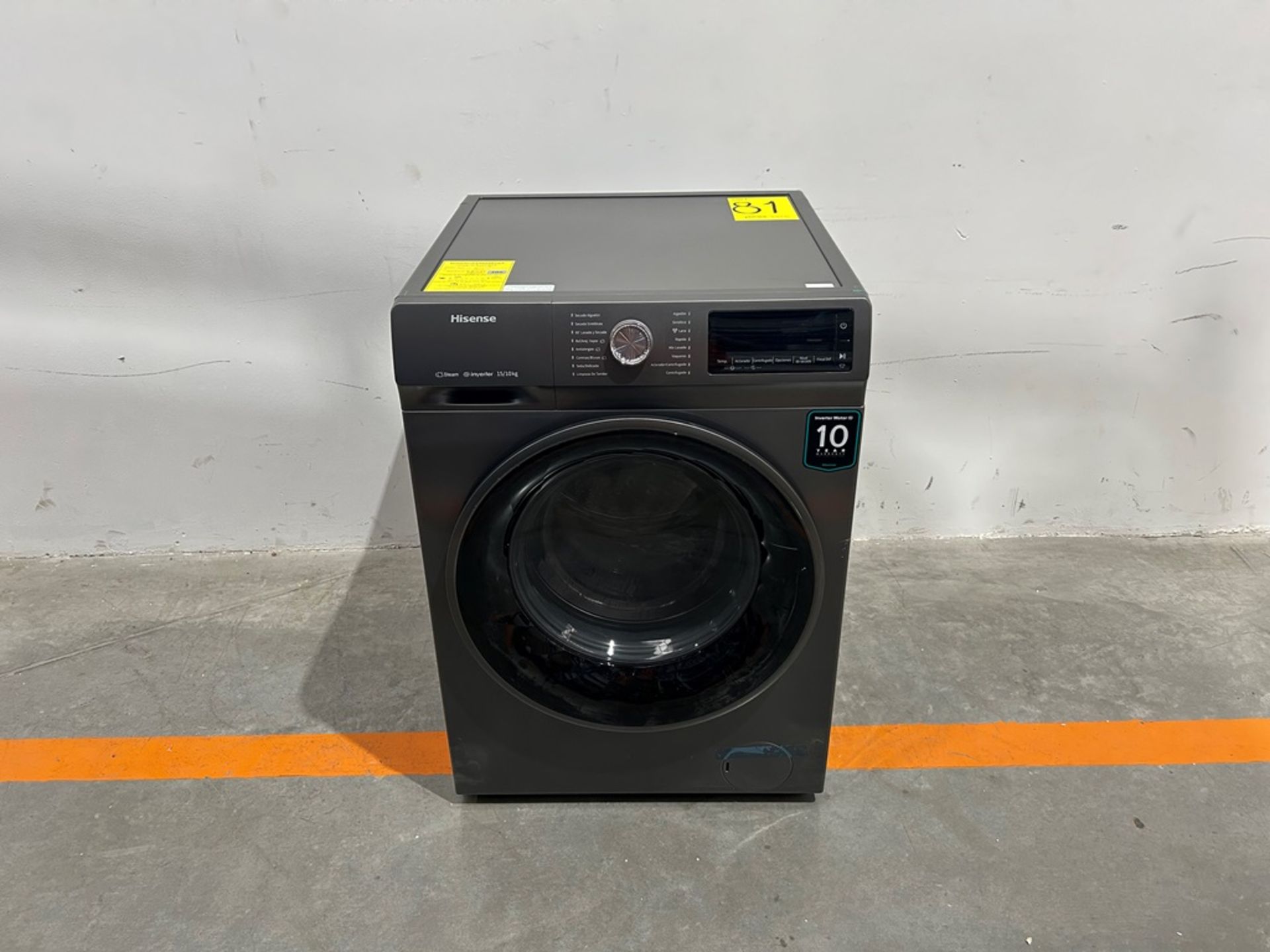 (NUEVO) Lavasecadora de 15/10 KG Marca HISENSE, Modelo WDQY1514, Serie 20036, Color GRIS