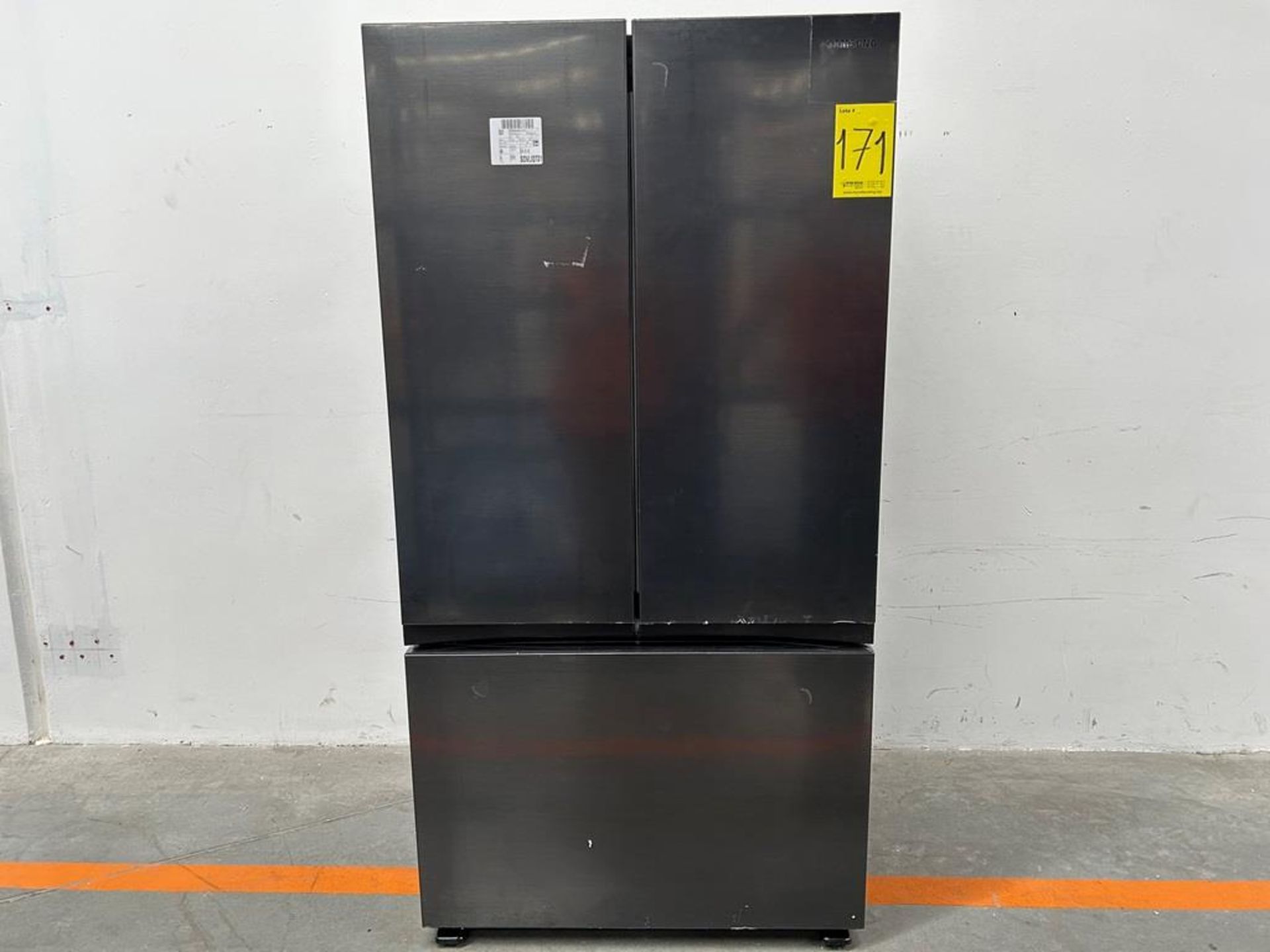 (NUEVO) Refrigerador Marca SAMSUNG, Modelo RF32CG5L10B1, Serie 00151F, Color GRIS