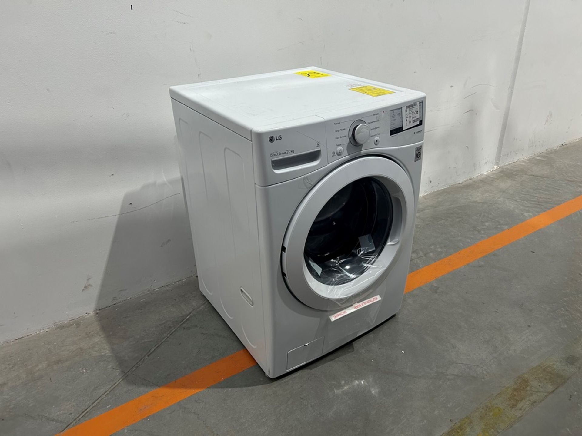 (NUEVO) Lavadora de 20 KG Marca LG, Modelo WM20WV26W, Serie 08927, Color BLANCO - Image 3 of 7