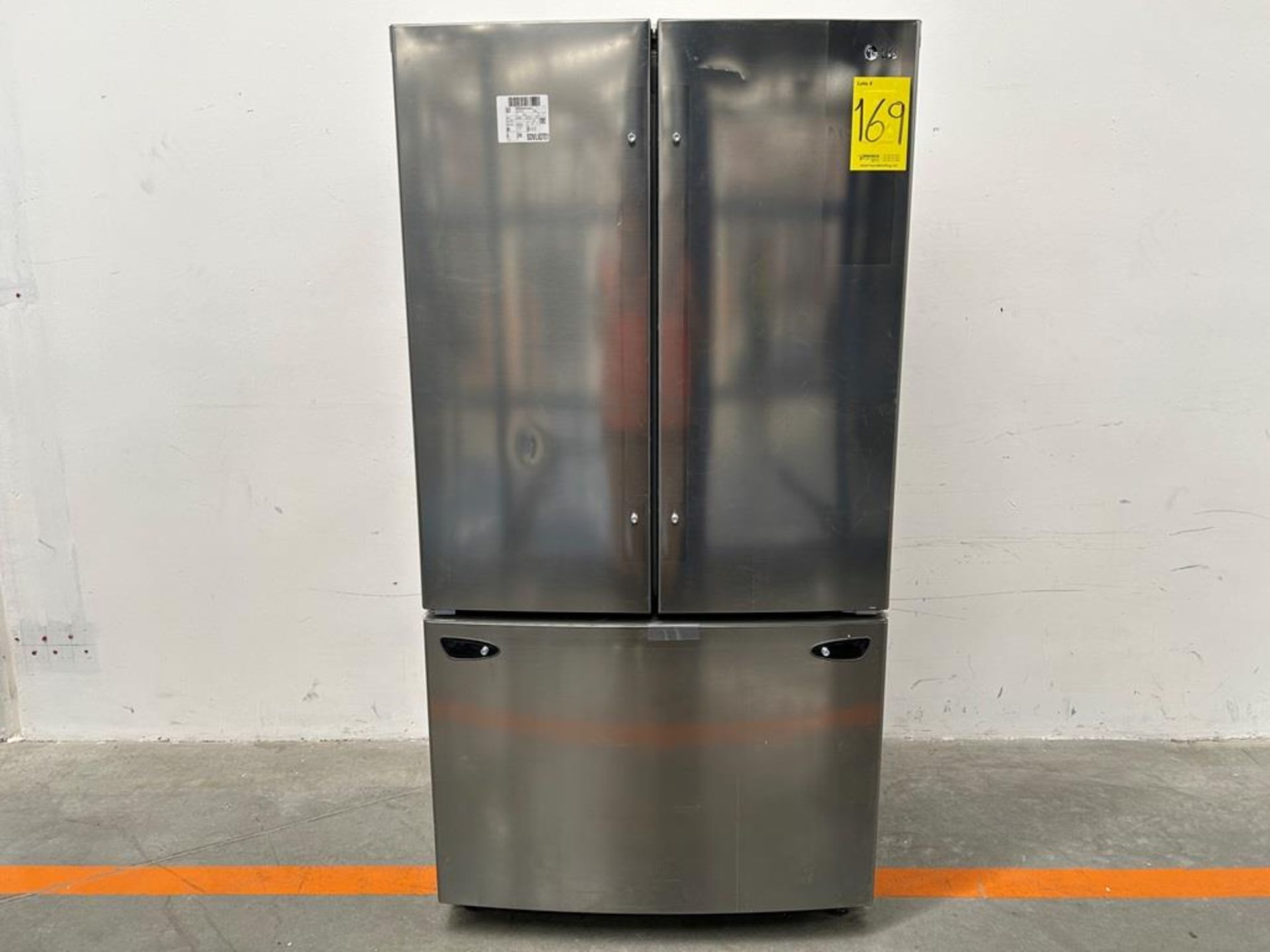 (NUEVO) Refrigerador Marca LG, Modelo GM20BIP, Serie ULY188, Color GRIS (golpe ligero frontal)