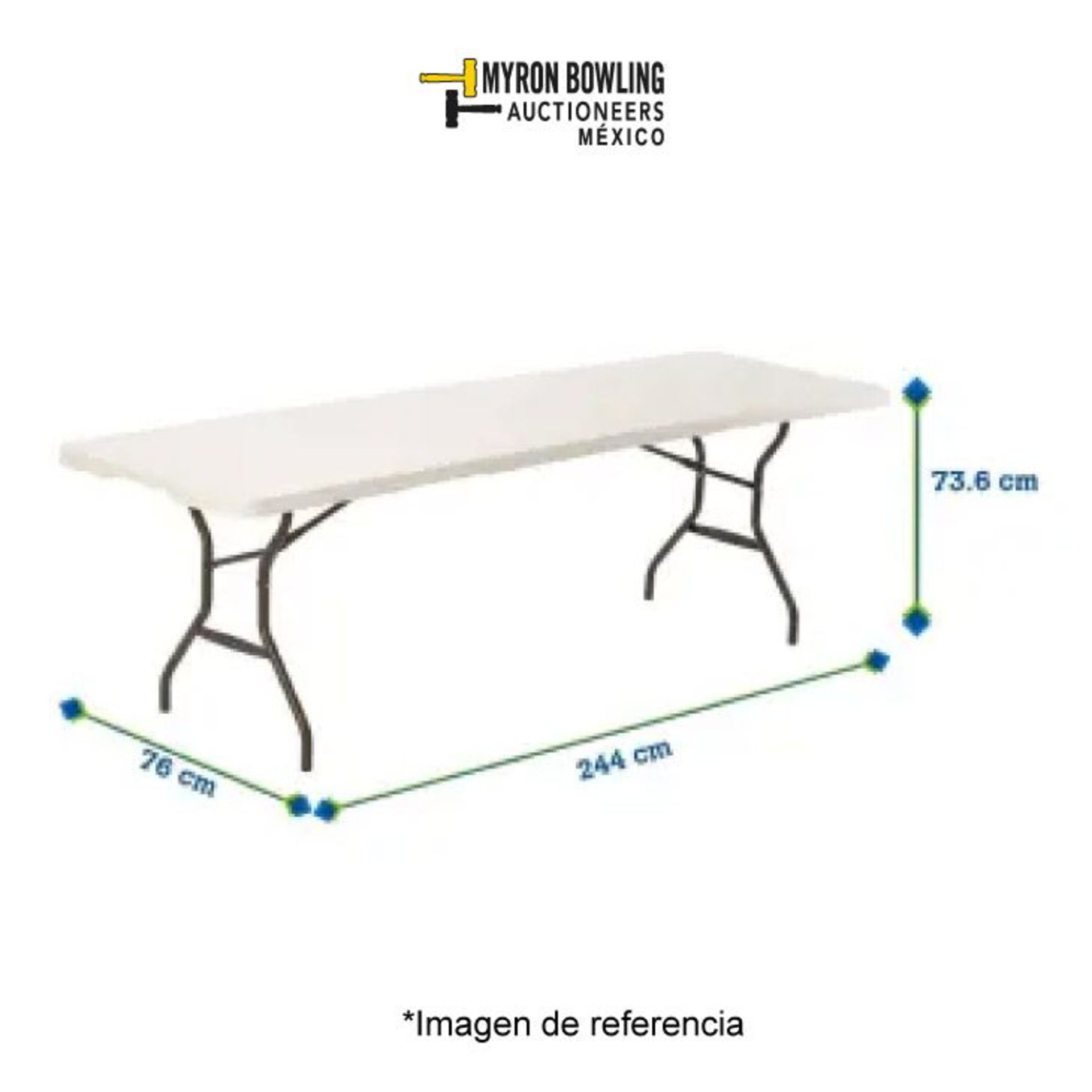 (NUEVO) Lote de 6 piezas contiene: 1 mesa plegable de 2,44m LIFETIME; 1 mesa plegable de 94 cm LIFE