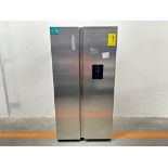 (NUEVO) Refrigerador con dispensador de agua Marca HISENSE, Modelo 32KHS310820, Serie 40437, Color
