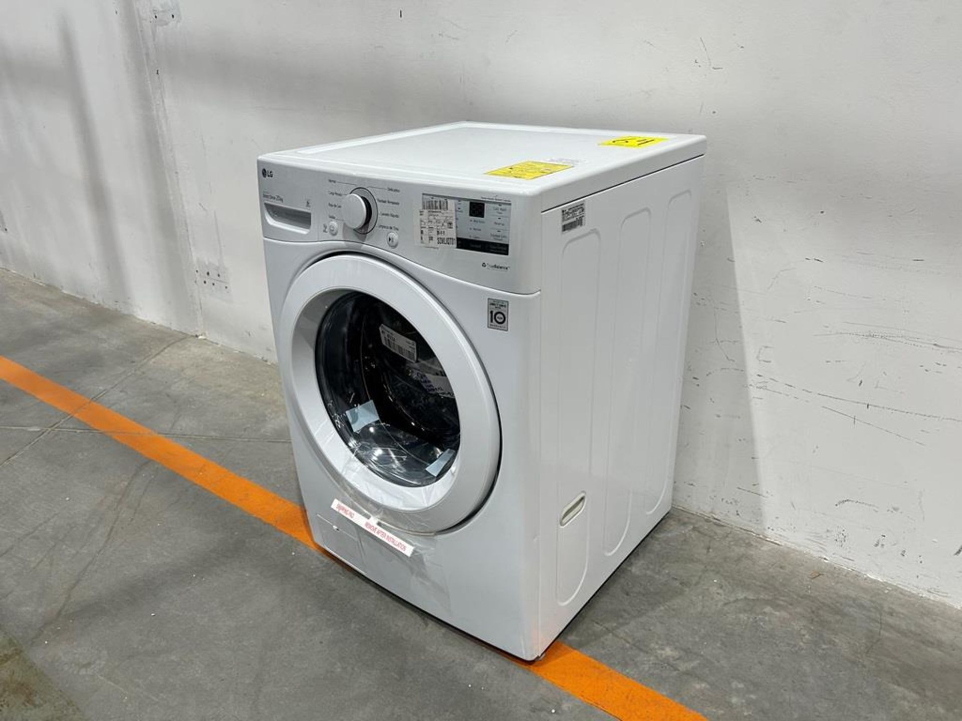 (NUEVO) Lavadora de 20 KG Marca LG, Modelo WM20WV26W, Serie 1Z641, Color BLANCO - Image 3 of 11