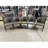 5 sillas de ratán respaldo curvo para exterior Color Café Medidas 55 cm x 62 cm x 74 cm (Equipo Usa