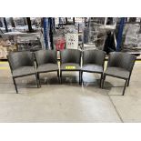 5 sillas de ratán respaldo curvo para exterior Color Café Medidas 55 cm x 62 cm x 74 cm (Equipo Usa