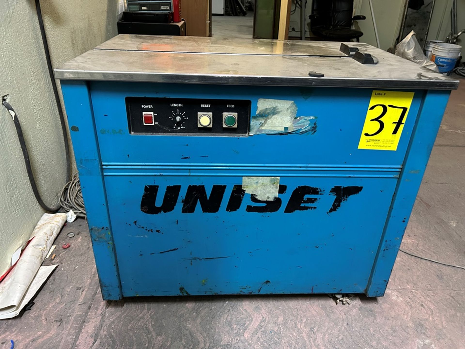UNISET Strapping machine (plastic strap) , Model ND, Serial No ND, Year ND, 110V, Max. capacity 50 - Image 4 of 6