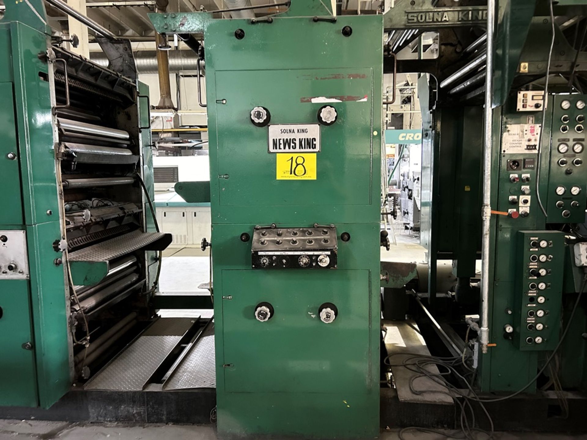 NEWS KING rotary printing machine, Model KING PRESS KJ8, Serial No. P2680-1.F21C2-9-89 CM-1000, Yea - Image 3 of 14