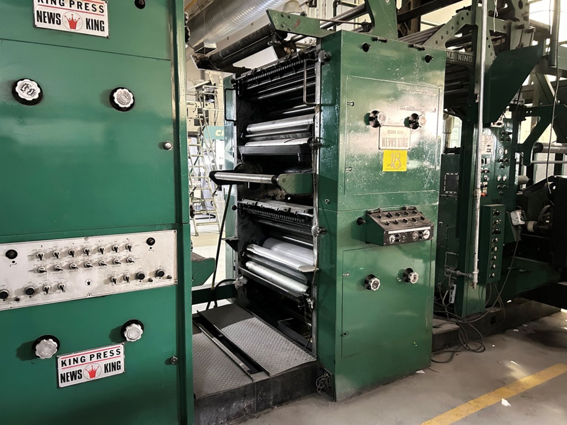 NEWS KING rotary printing machine, Model KING PRESS KJ8, Serial No. P2680-1.F21C2-9-89 CM-1000, Yea - Image 13 of 14