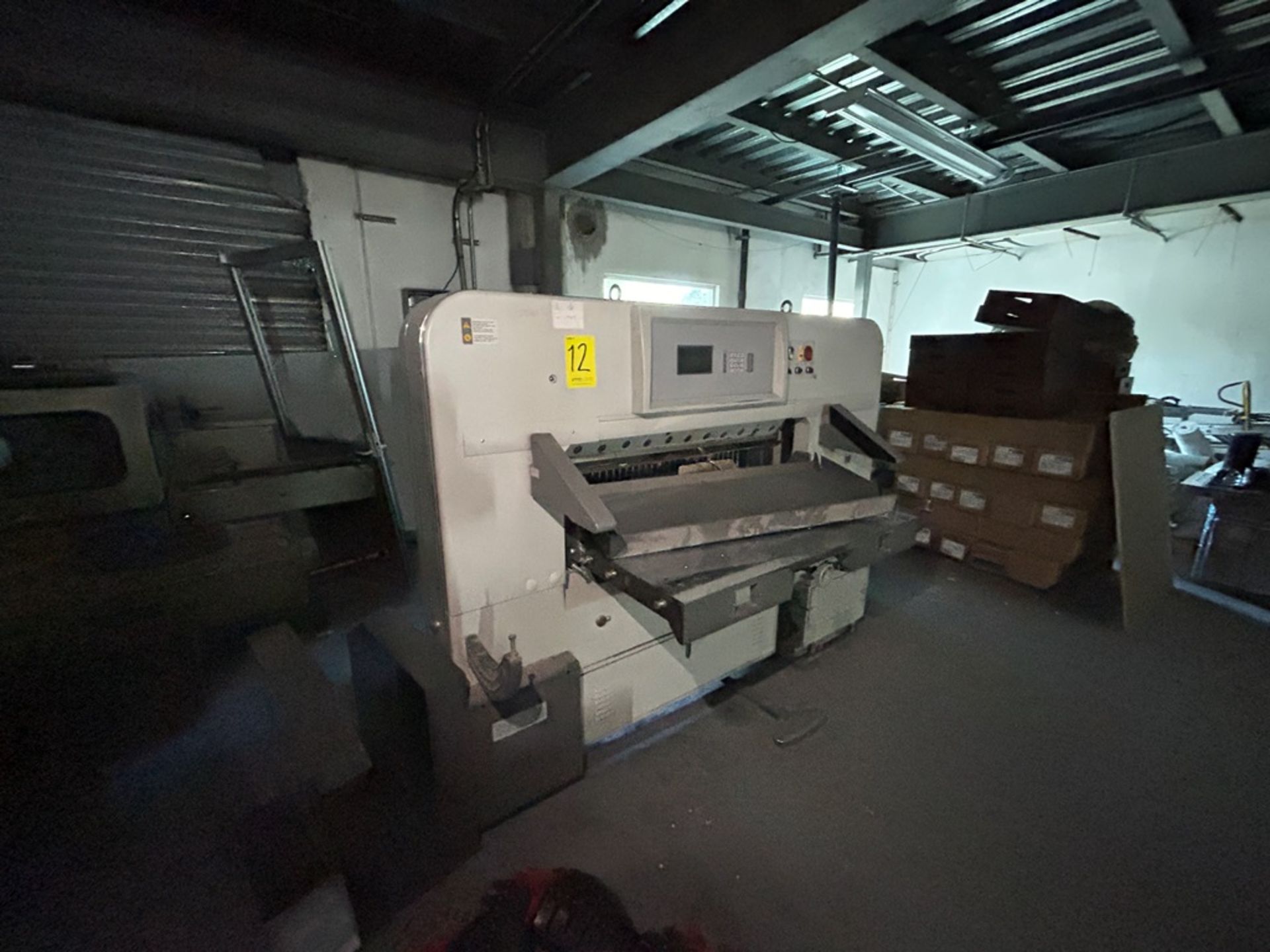 ITOSAN Guillotine, Model QZK-1150M, Serial No. 41989, Year 2014, 220V, Maximum cutting capacity 115 - Image 3 of 8