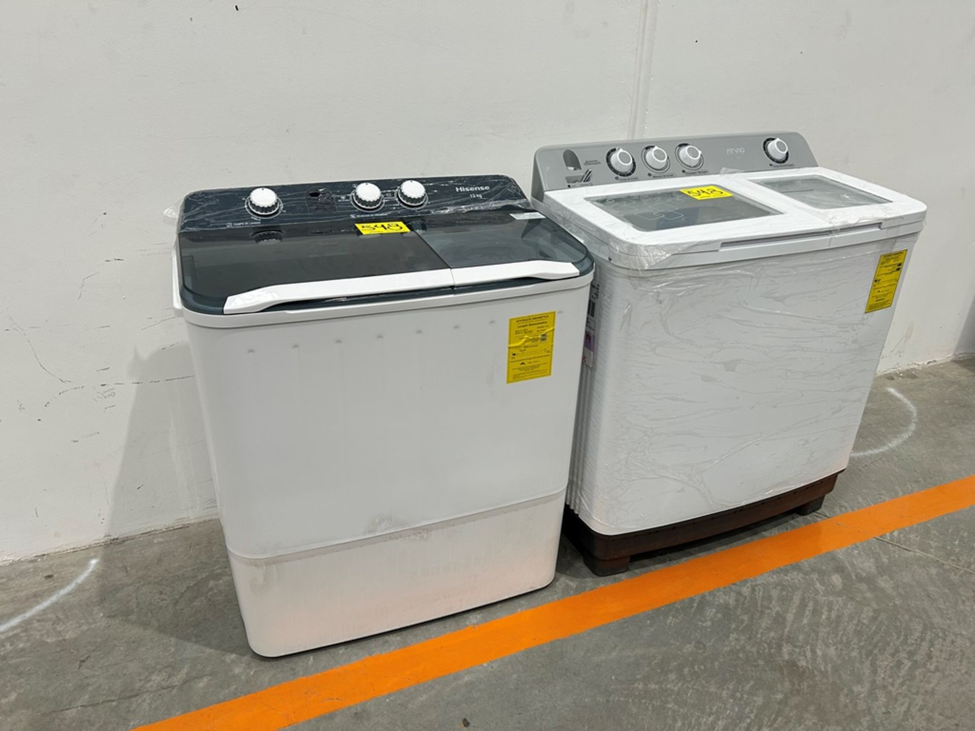 Lote de 2 lavadoras contiene: 1 Lavadora de 15kg Marca ATVIO, Modelo TT15KG, Serie 501266, Color BL - Image 3 of 12