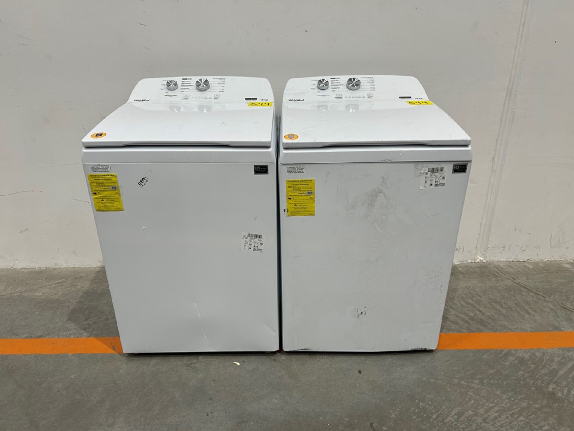 Lote de 2 lavadoras contiene: 1 Lavadora de 16KG Marca WHIRLPOOL, Modelo 8MWTW1612MJQ1