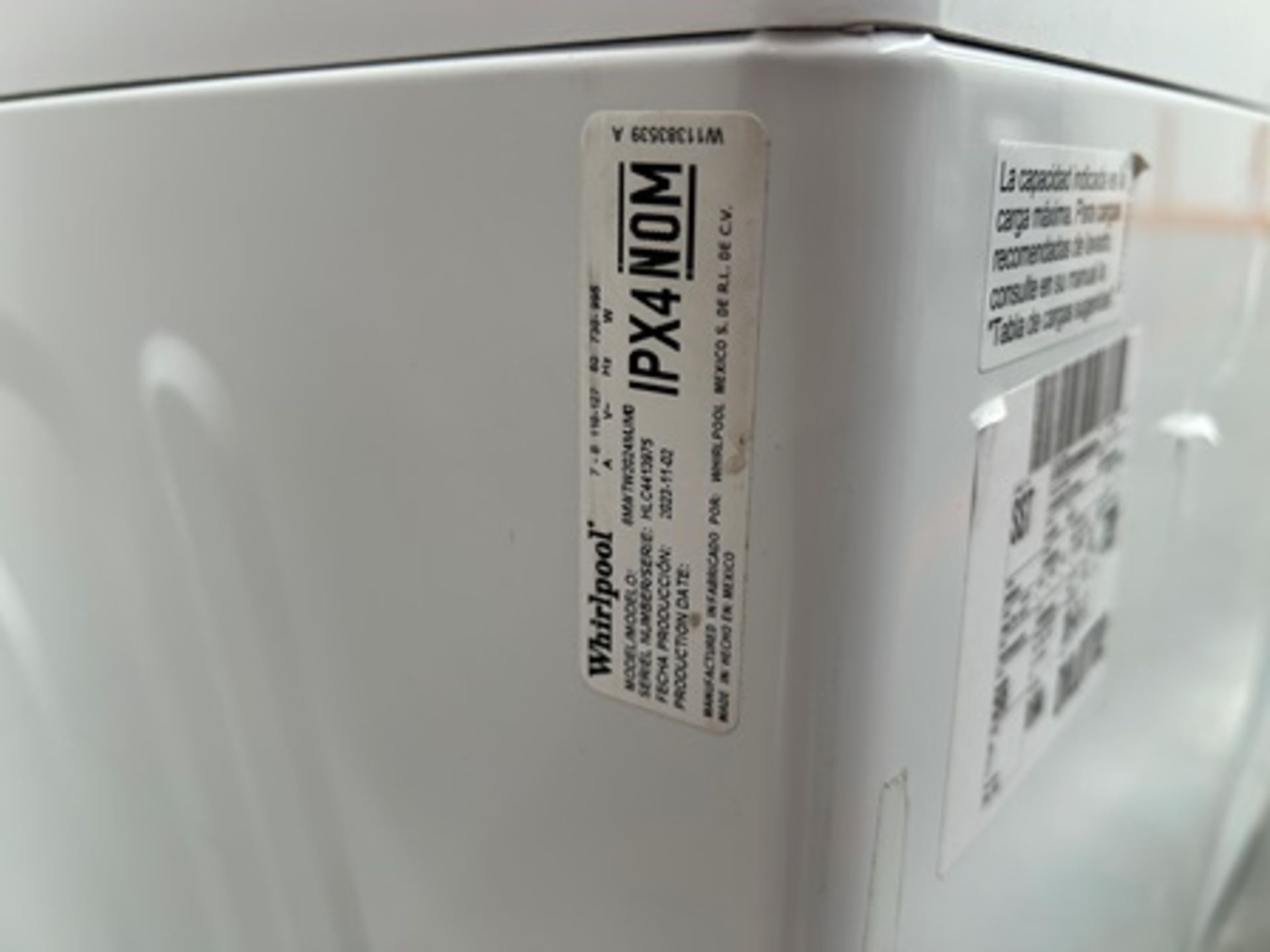 Lote de 2 lavadoras contiene: 1 Lavadora de 22 KG Marca WHIRPOOL, Modelo 8MWTW2224MPM0 - Image 6 of 10