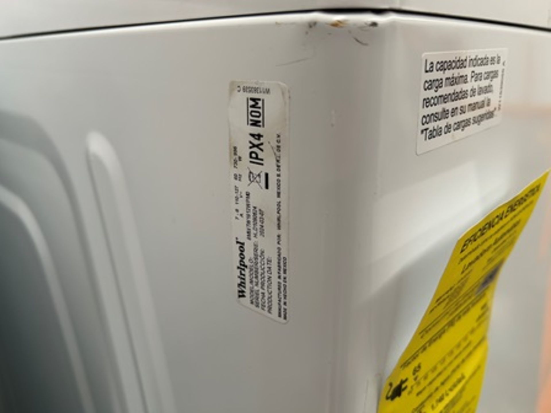 Lote de 2 lavadoras contiene: 1 Lavadora de 18 KG Marca WHILRPOOL, Modelo 8MWTW1812WPM0, Serie 3647 - Bild 8 aus 10