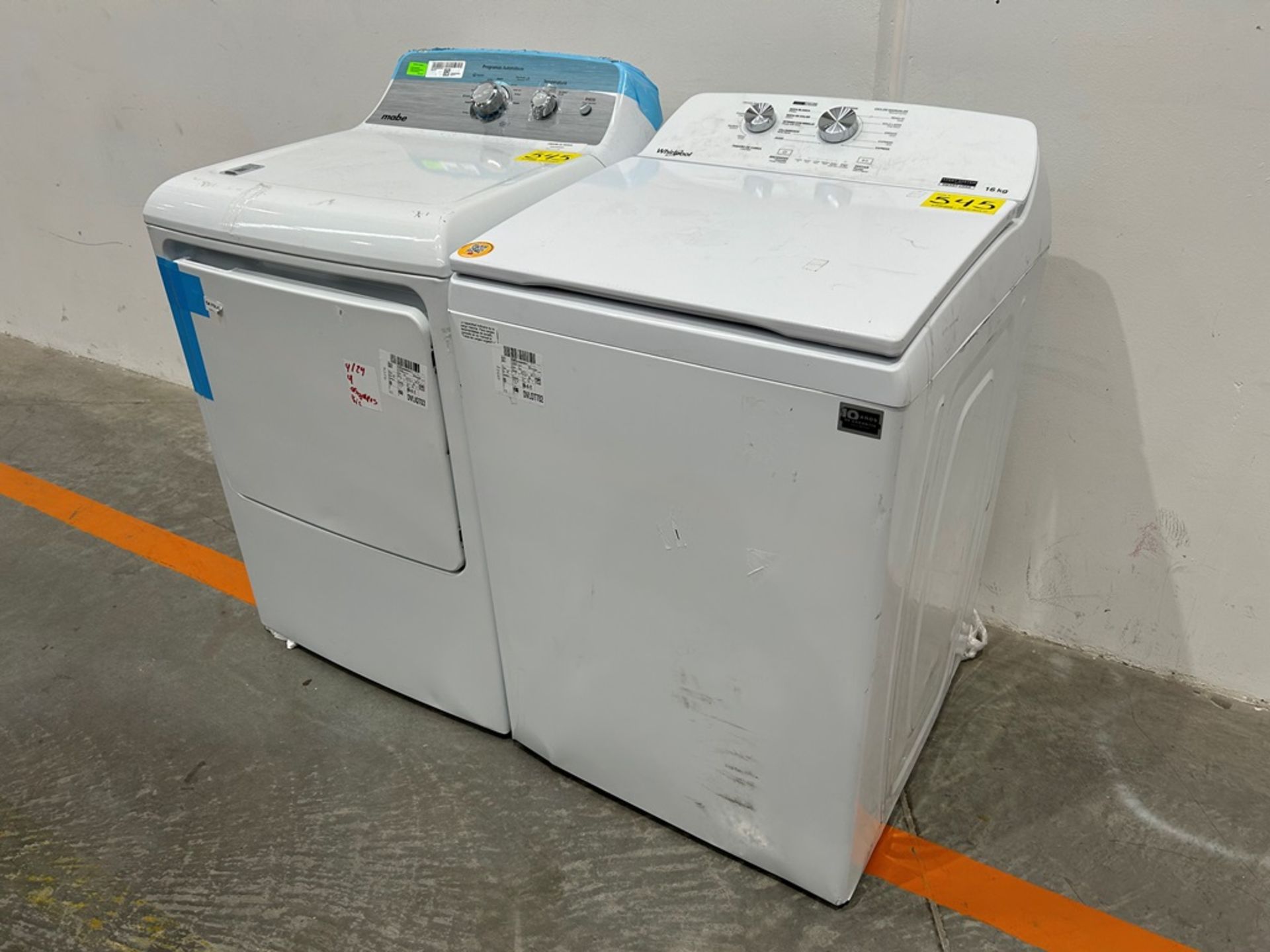 Lote de 1 lavadora y una Secadora contiene: 1 Lavadora de 16kg Marca WHIRLPOOL, Modelo 8MWTW1612MJQ1 - Image 3 of 10