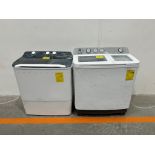 Lote de 2 lavadoras contiene: 1 Lavadora de 15kg Marca ATVIO, Modelo TT15KG, Serie 501266, Color BL
