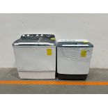 Lote de 2 lavadoras contiene: 1 Lavadora de 18KG Marca HISENSE, Modelo WSA1801P, Serie 220073, Colo
