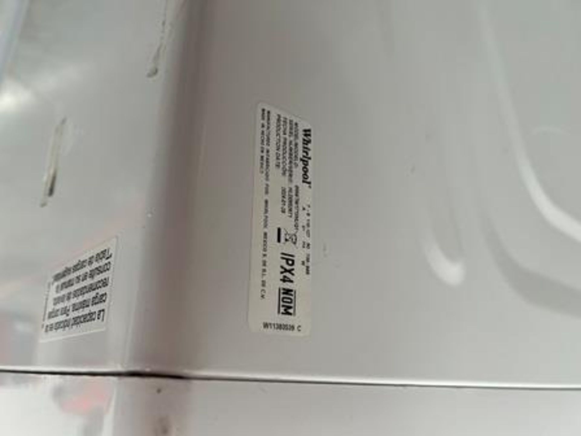 Lote de 2 lavadoras contiene: 1 Lavadora de 17 KG Marca WHIRLPOOL, Modelo 8MWTW1713MJQ1, Serie 5526 - Image 6 of 10