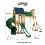 Centro de juegos pasadizo elevado Marca KIDKRAFT (total 3 cajas y 1 resbaladilla, incompleto) (Equi