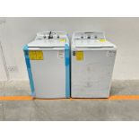 Lote de 2 lavadoras contiene: 1 Lavadora de 18 KG Marca MABE, Modelo LMA78113CBAB01, Serie S90967,