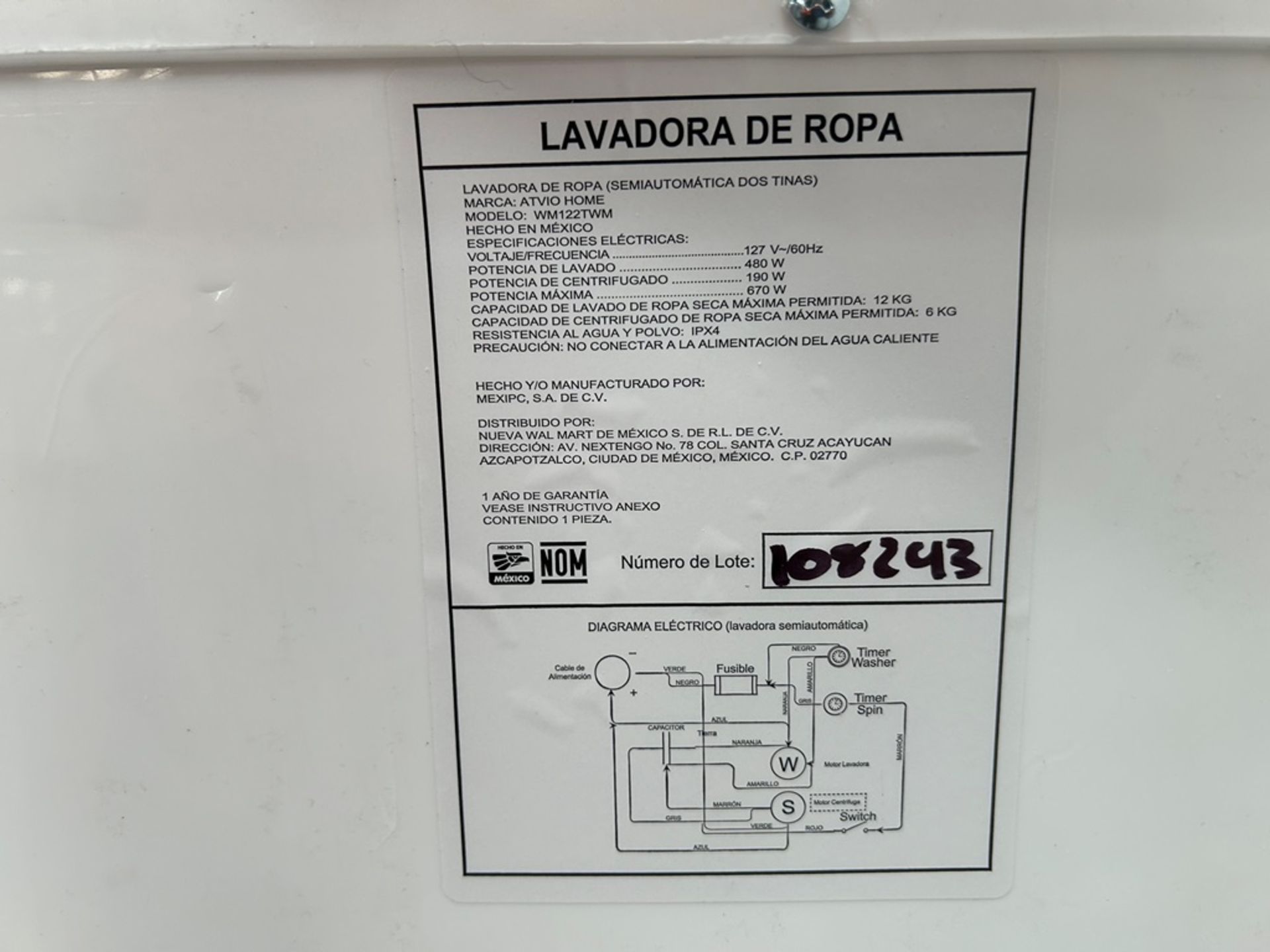 Lote de 3 lavadoras contiene: 1 Lavadora de 21 KG, Marca KOBLENZ, Modelo LRKF21P, Serie 31522, Colo - Image 8 of 13
