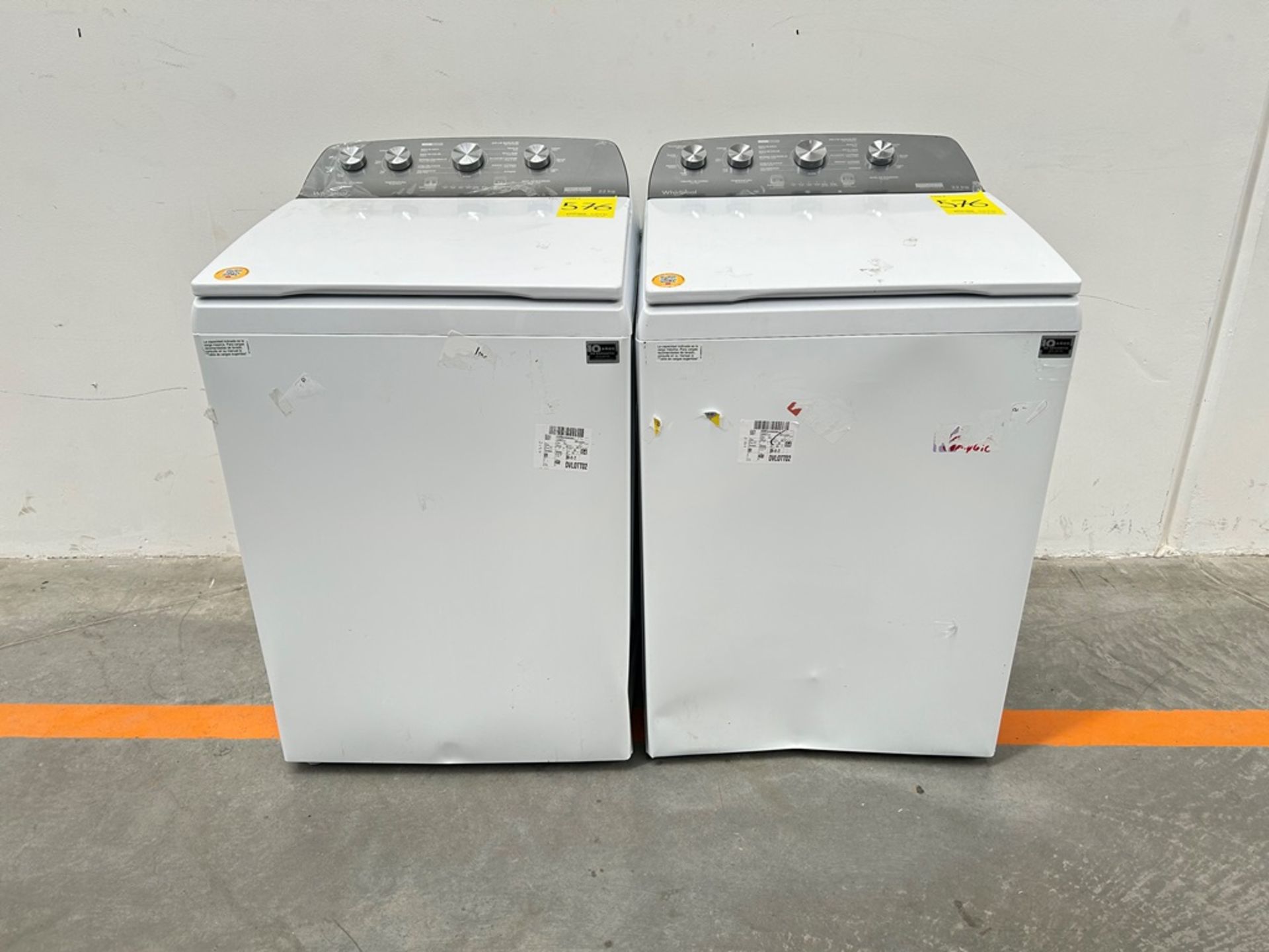 Lote de 2 lavadoras contiene: 1 Lavadora de 22 KG Marca WHIRLPOOL, Modelo 8MWTW2224MPM0, Serie 7703