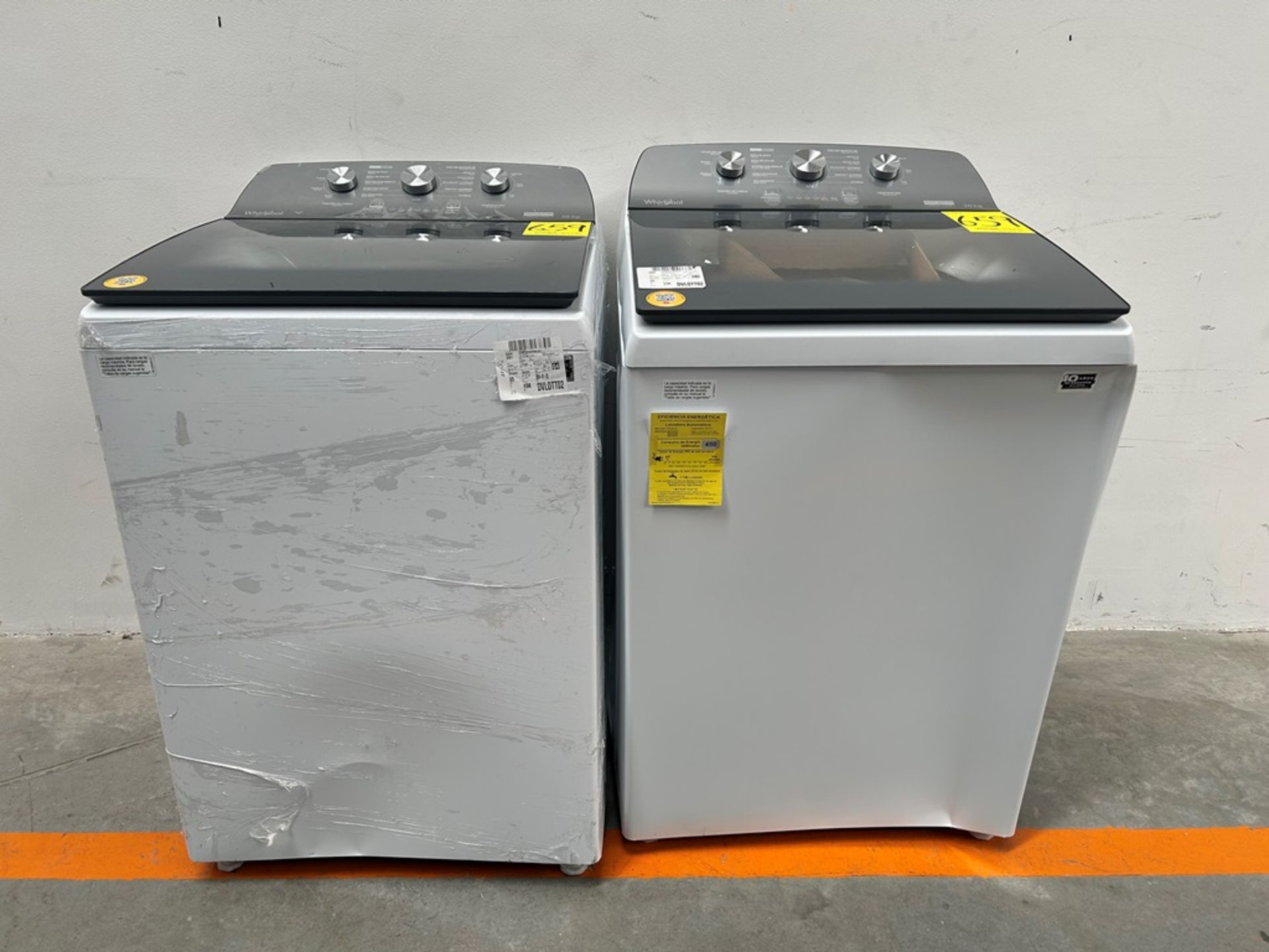 Lote de 2 lavadoras contiene: 1 Lavadora de 20 KG Marca WHIRLPOOL, Modelo 8MWTW2023WPM0, Serie 0467