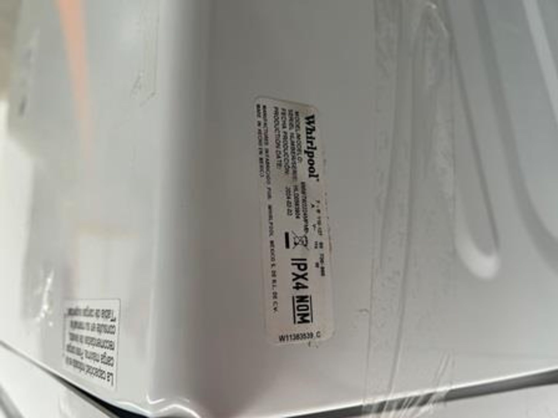 Lote de 2 lavadoras contiene: 1 Lavadora de 22 KG Marca WHIRPOOL, Modelo 8MWTW2224MPM0, Serie 66996 - Image 9 of 11
