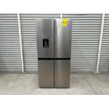 Refrigerador con dispensador de agua, Marca MABE, Modelo MTM482SENSS0, Serie MA0075, Color GRIS (Eq