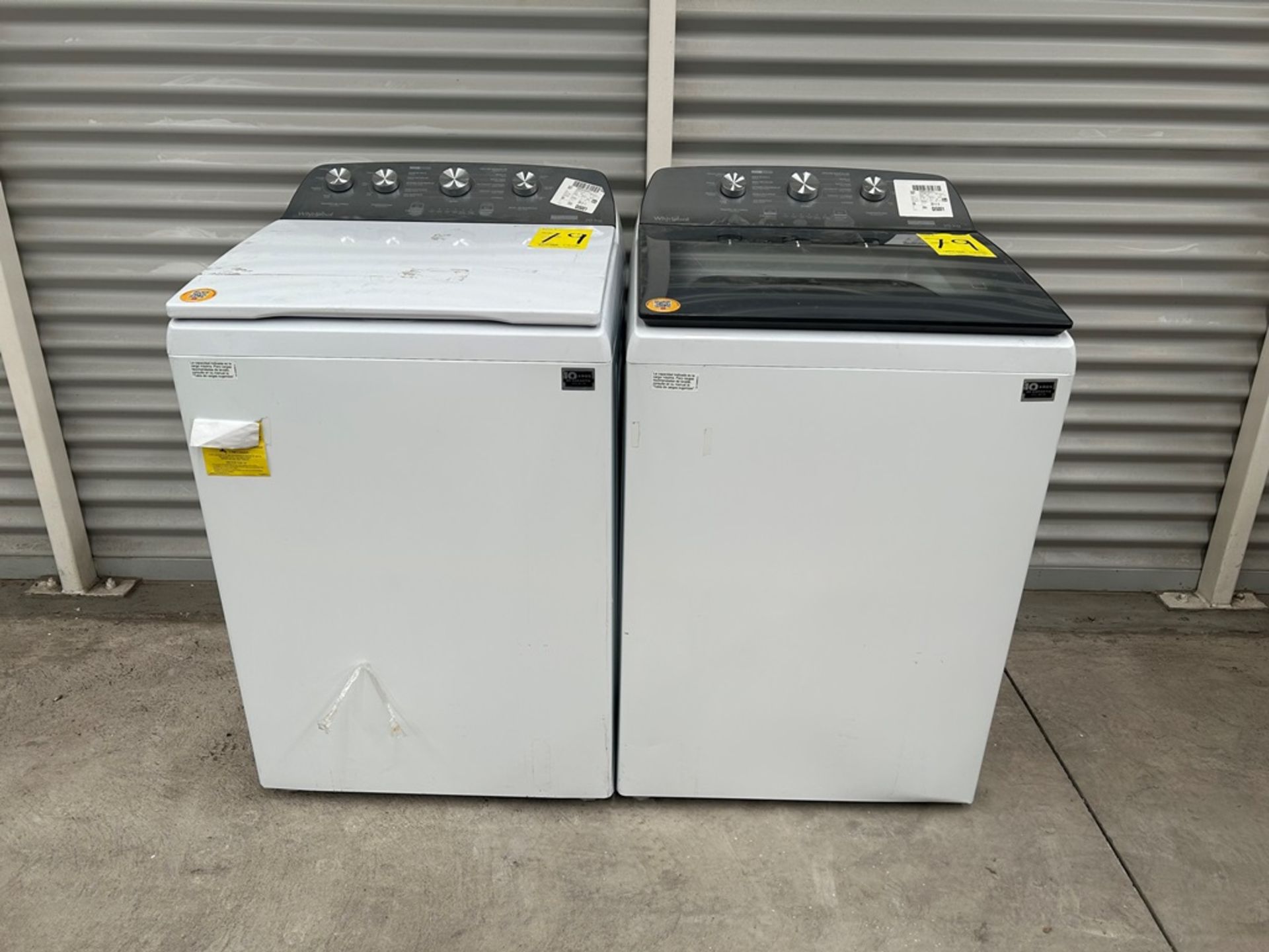 Lote de 2 Lavadoras contiene: 1 Lavadora de 20 KG, Marca WHIRPOOL, Modelo 8MWT2023WPM0, Serie 60032